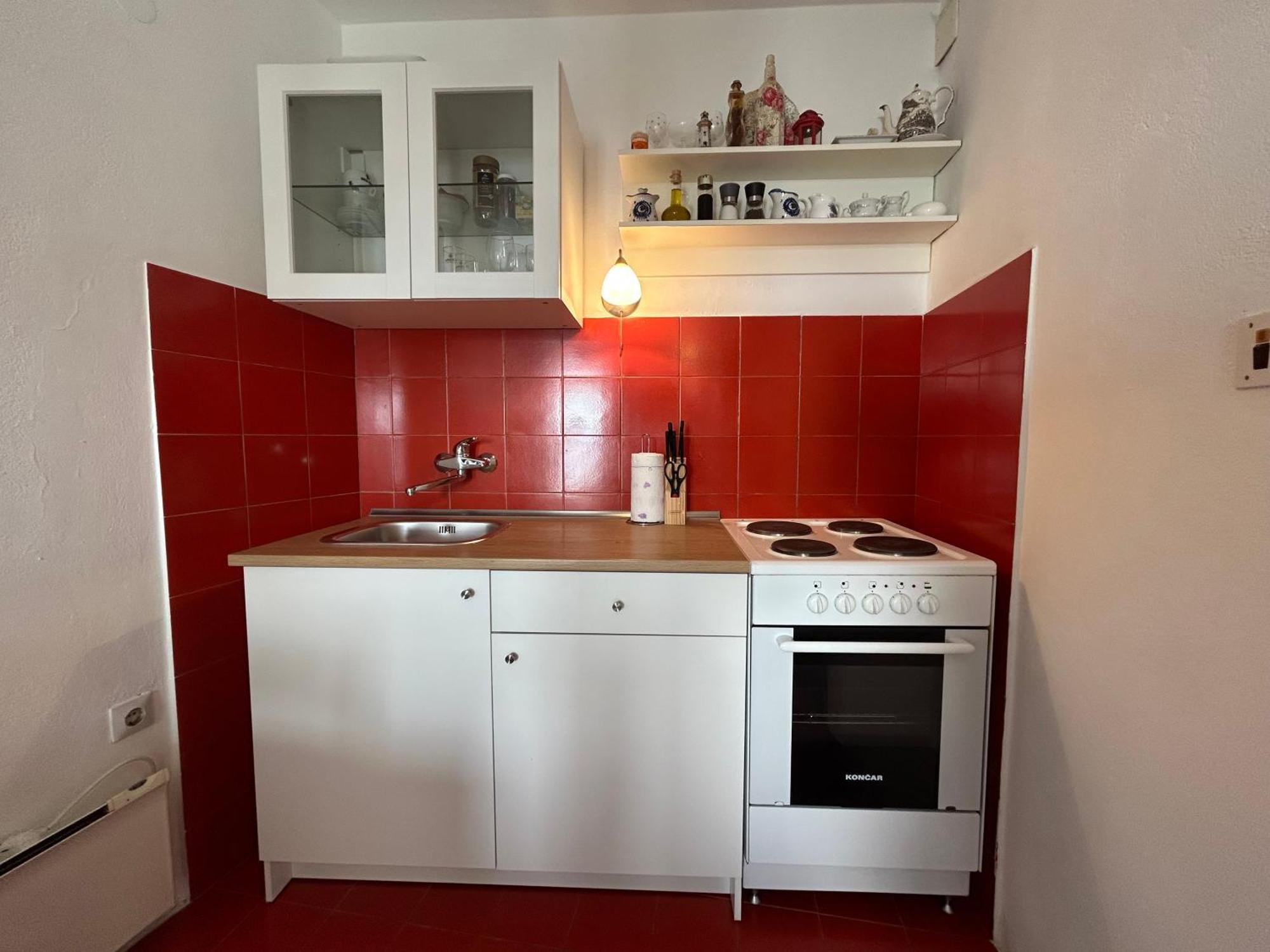 Seafront Studio Apartment+Balcony Podgora Eksteriør bilde