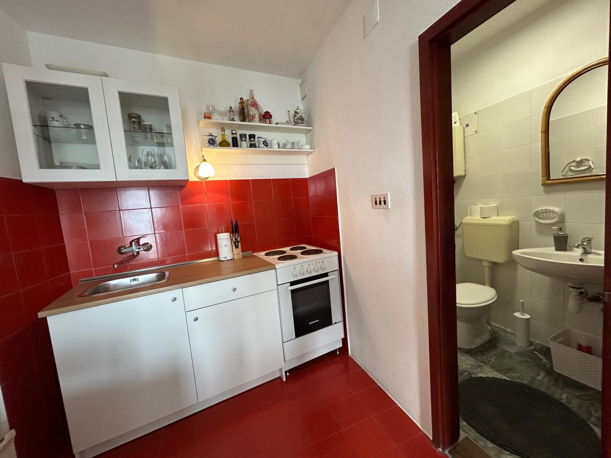 Seafront Studio Apartment+Balcony Podgora Eksteriør bilde